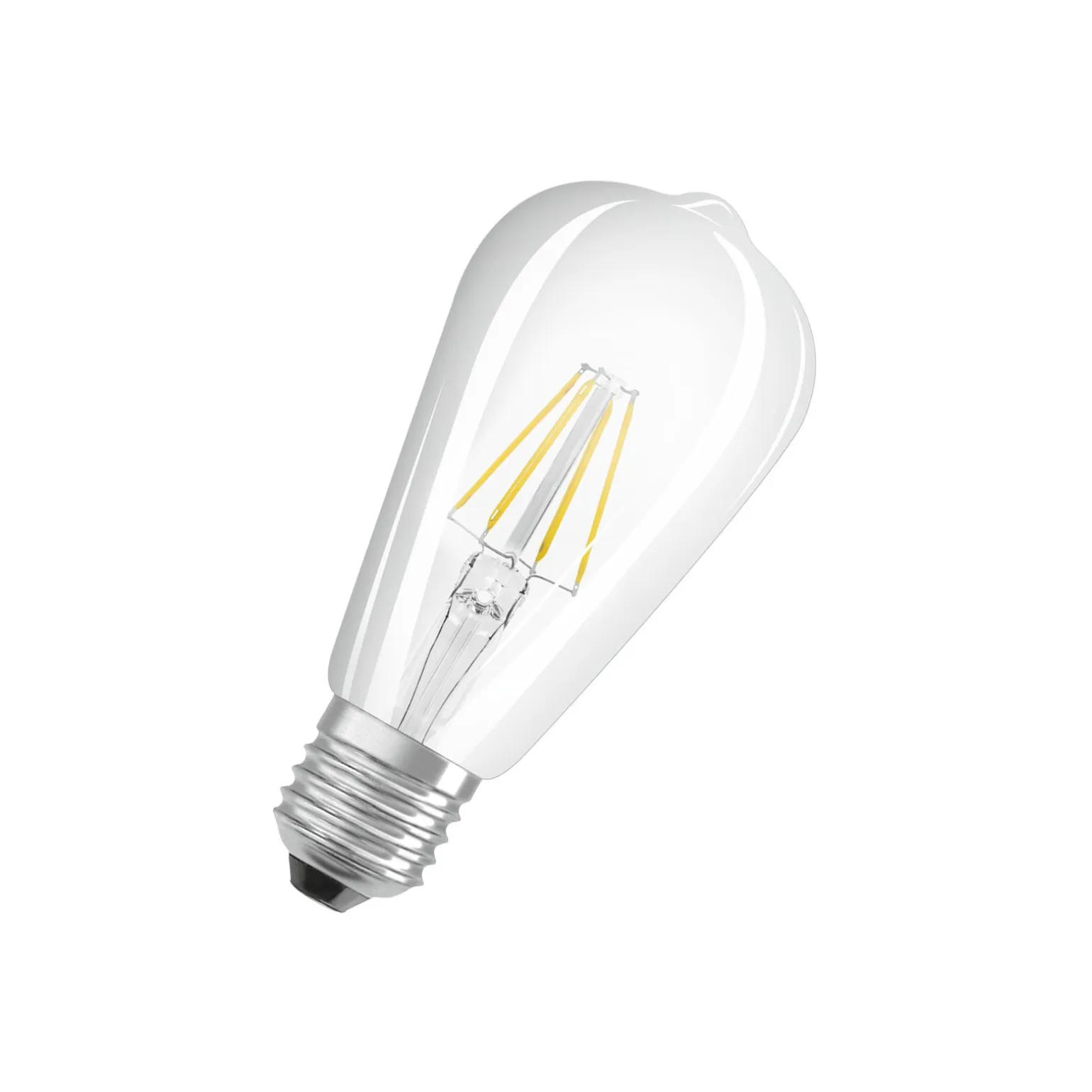 Osram Classic LED E27 Edison Filament Klar 6.5W 806lm - 827 Extra Varm Vit | Ersättare 60W