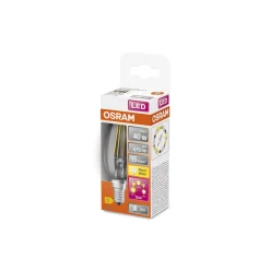 Osram Classic LED E14 Kronljus Filament Klar 4W 470lm - 827 Extra Varm Vit | 3 Step Dim - Ersättare 40W
