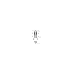 Osram Classic LED E27 Päron Filament 2.5W 525lm - 830 Extra Varm Vit