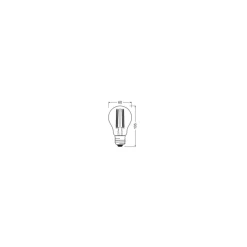 Osram Classic LED E27 Päron Filament Klar 3.8W 806lm Ultra Efficiency - 840 Kallvit | Ersättare 60W