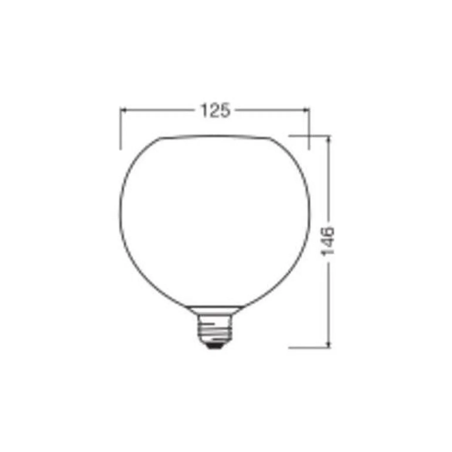 Osram Decor LED Lamp Apelsin Glas 3.5W 300lm - 827 Extra Varm Vit | Ersättare 25W