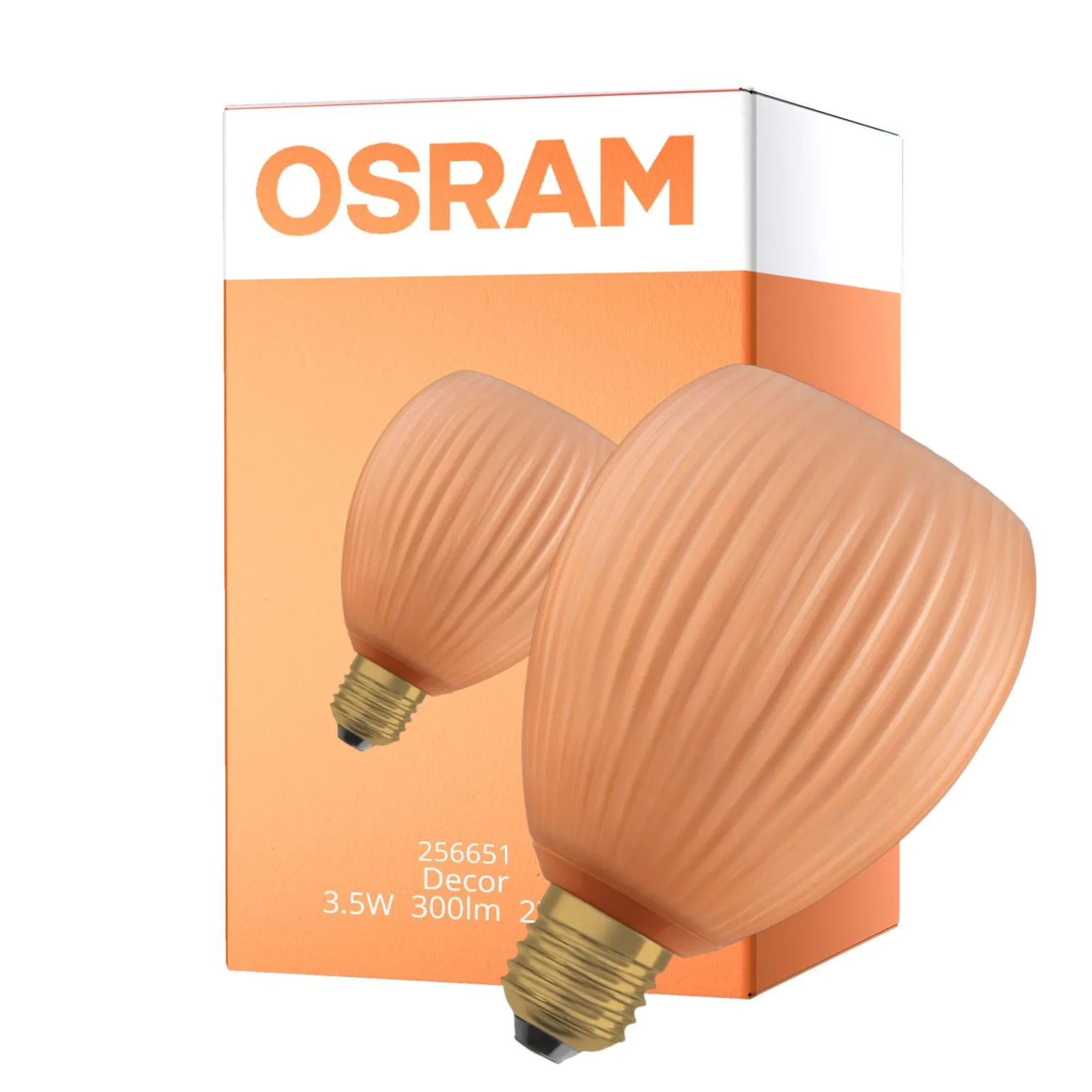 Osram Decor LED Lamp Apelsin Glas E27 3.5W 300lm - 827 Extra Varm Vit | Ersättare 25W