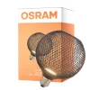 Osram Decor Platt Lamp In Metall Armatur LED E27 Globe Matt Svart 3.5W 300lm - 827 Extra Varm Vit | Ersättare 25W