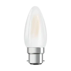 Osram LED B22D Kronljus Filament Matt 4W 470lm - 827 Extra Varm Vit | Ersättare 40W
