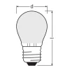 Osram LED Classic LED E27 Päron Filament Matt 1.2W 255lm - 827 Extra Varm Vit | Ersättare 25W