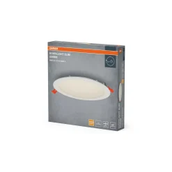 Osram LED Downlight Recess Slim Vit 22W 2000lm 110D - 830 Varm Vit | Utskärning 200mm - IP20