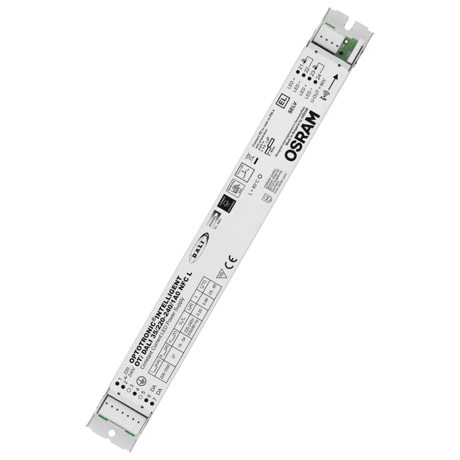 Osram LED Drivdon Optotronic Intelligent Dali Dimbar 1A0 NFC L