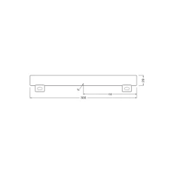 Osram LEDinestra HD Lighting S14s 3W 275lm - 927 Extra Varm Vit | Bästa Färgåtergivning - Dimbar - Ersättare 27W