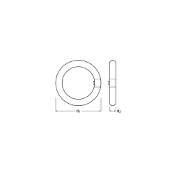 Osram LED Rör T9 Cirkulär (EM/Mains) 11W 1320lm - 840 Kallvit | Ersättare 22W