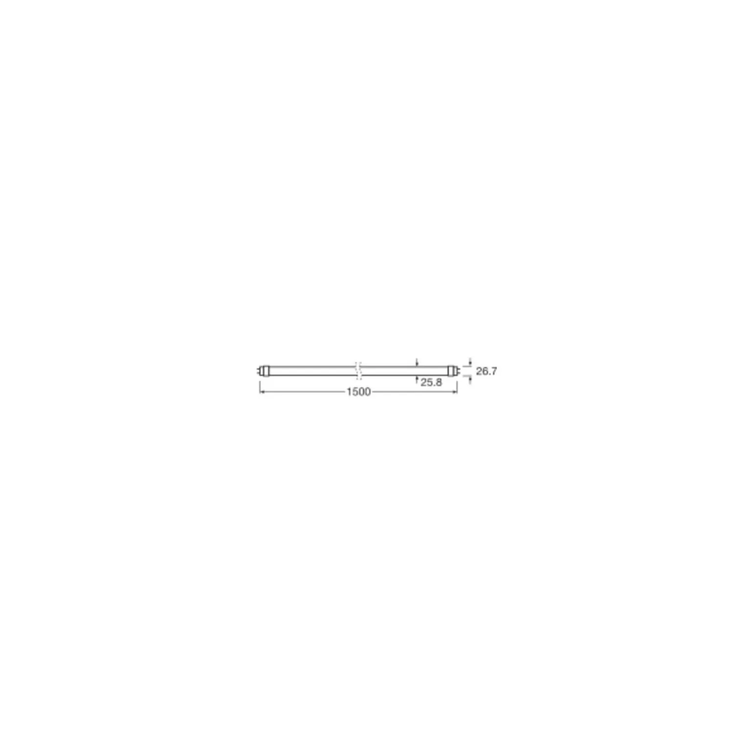Osram LED Rör T8 Fluora (EM/Mains) Standard Output 18.3W 1450lm - 825 Extra Varm Vit | 150cm - Ersättare 58W