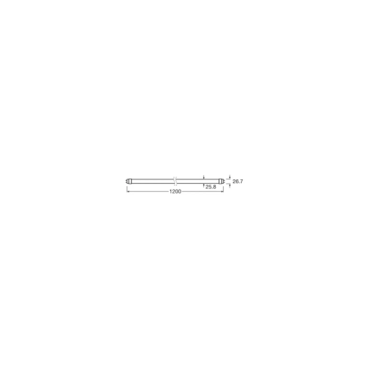 Osram LED Rör T8 Fluora (EM/Mains) Standard Output 15W 1150lm - 825 Extra Varm Vit | 120cm - Ersättare 36W