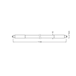 Osram LED Rör T5 (HF) High Output 26W 4000lm - 840 Kallvit | 115cm - Ersättare 54W