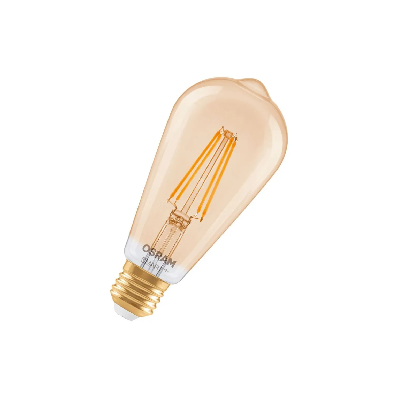 Osram Smart+ Matter E27 Edison Filament Guld 6W 680lm - 824 Extra Varm Vit | Dimbar - Via Smart Device Only- Ersättare 60W