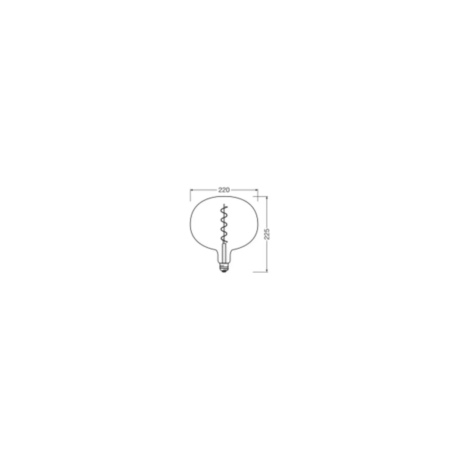 Osram Vintage 1906 LED Classic Globe LED E27 Special Filament Smoke 4.5W 150lm - 818 Extra Varm Vit | Ersättare 15W