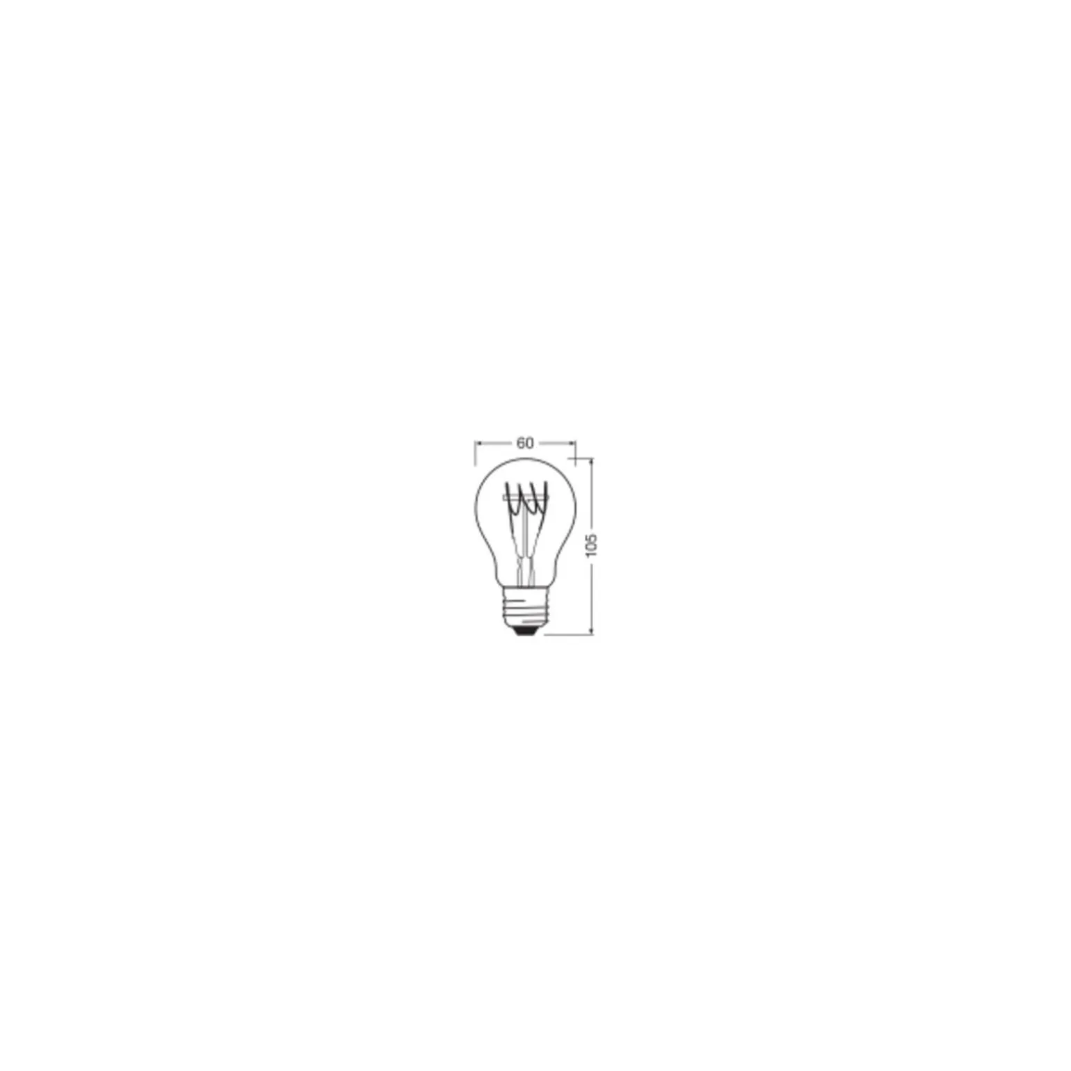 Osram Vintage 1906 LED Classic Slim E27 Päron Filament Klar 4.8W 470lm - 827 Extra Varm Vit | Dimbar - Ersättare 40W