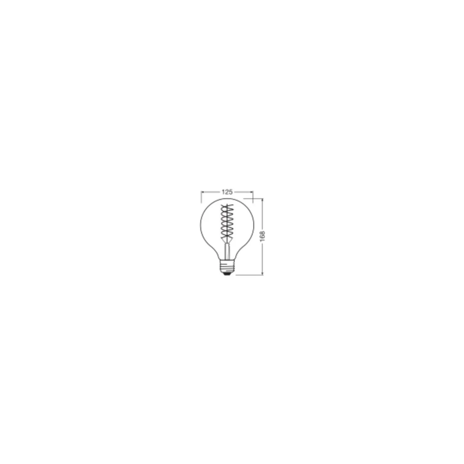 Osram Vintage 1906 LED E27 Globe Filament Guld 8.4W 806lm - 824 Extra Varm Vit | Ersättare 60W - Dimbar
