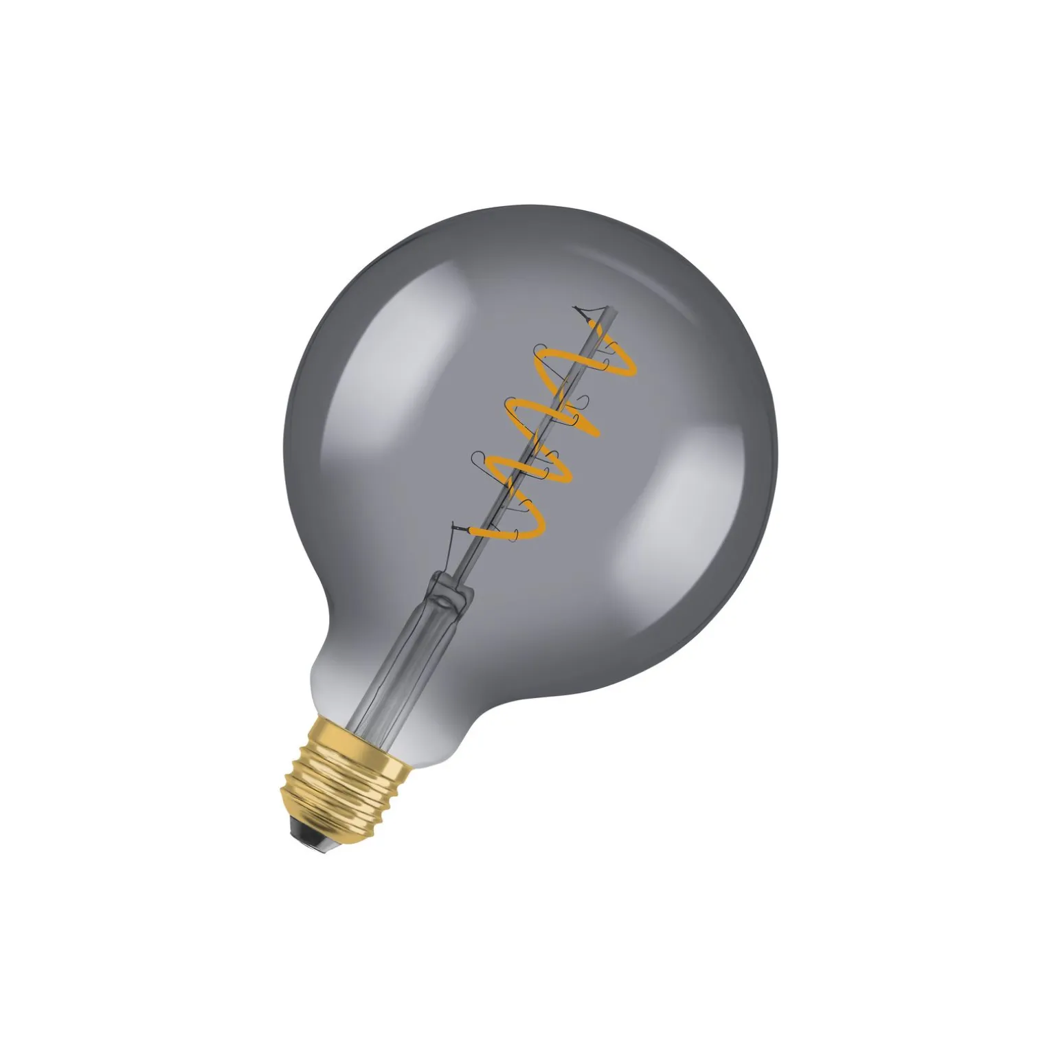 Osram Vintage 1906 LED E27 Globe Filament Smoke 125mm 5W 140lm - 818 Extra Varm Vit | Ersättare 15W