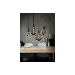 Osram Vintage 1906 LED E27 Globe Filament Smoke 125mm 5W 140lm - 818 Extra Varm Vit | Ersättare 15W