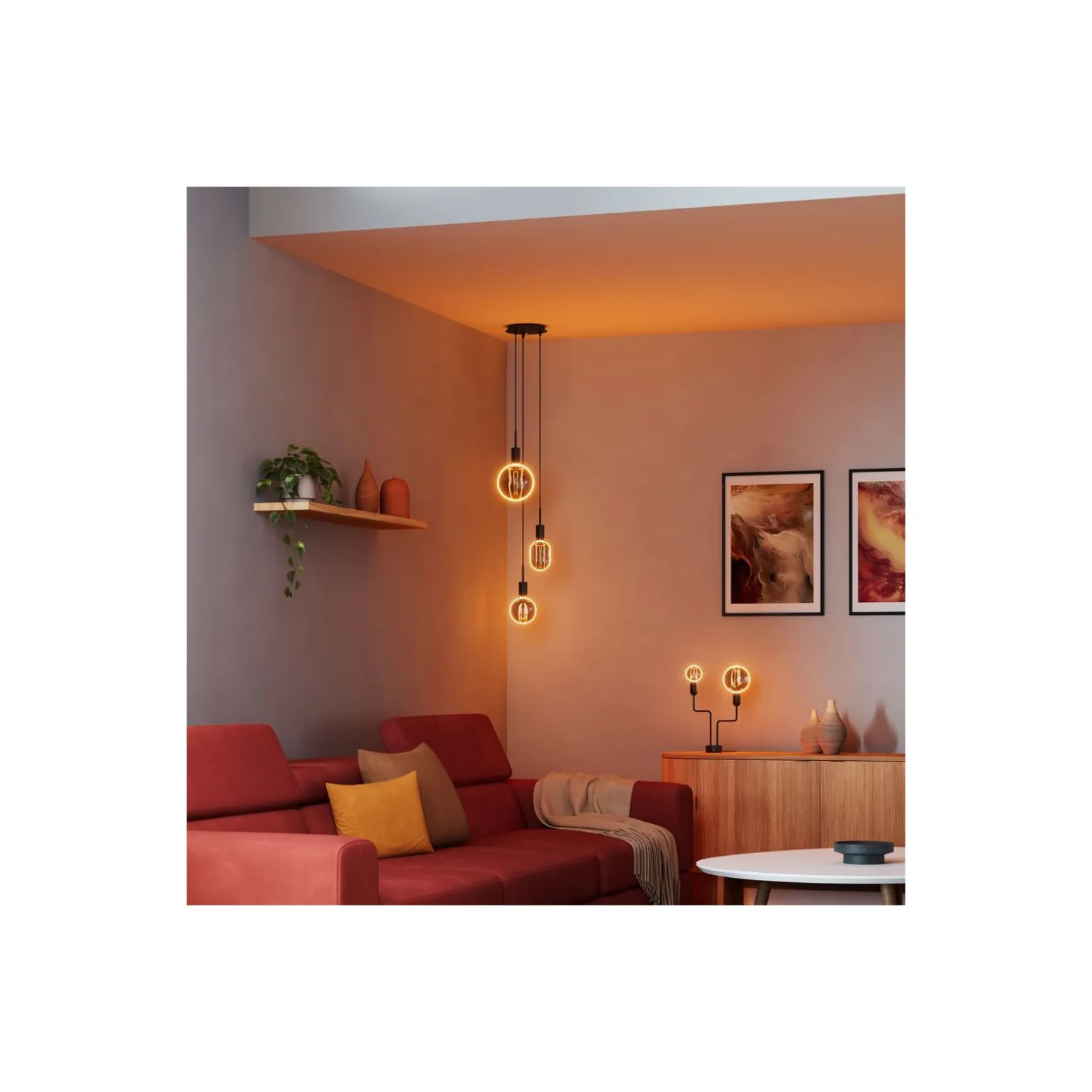 Osram Vintage 1906 LED E27 Globe Filament Smoke 130mm 4W 110lm - 818 Extra Varm Vit | Dimbar - Ersättare 12W