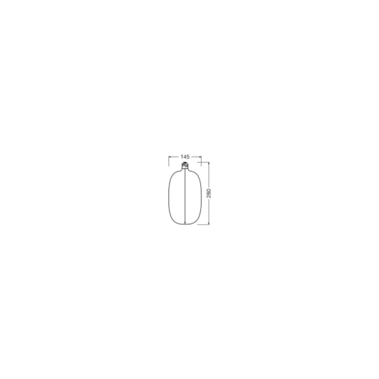 Osram Vintage 1906 LED E27 Special Filament Smoke 4.8W 100lm - 818 Extra Varm Vit | Dimbar - Ersättare 15W