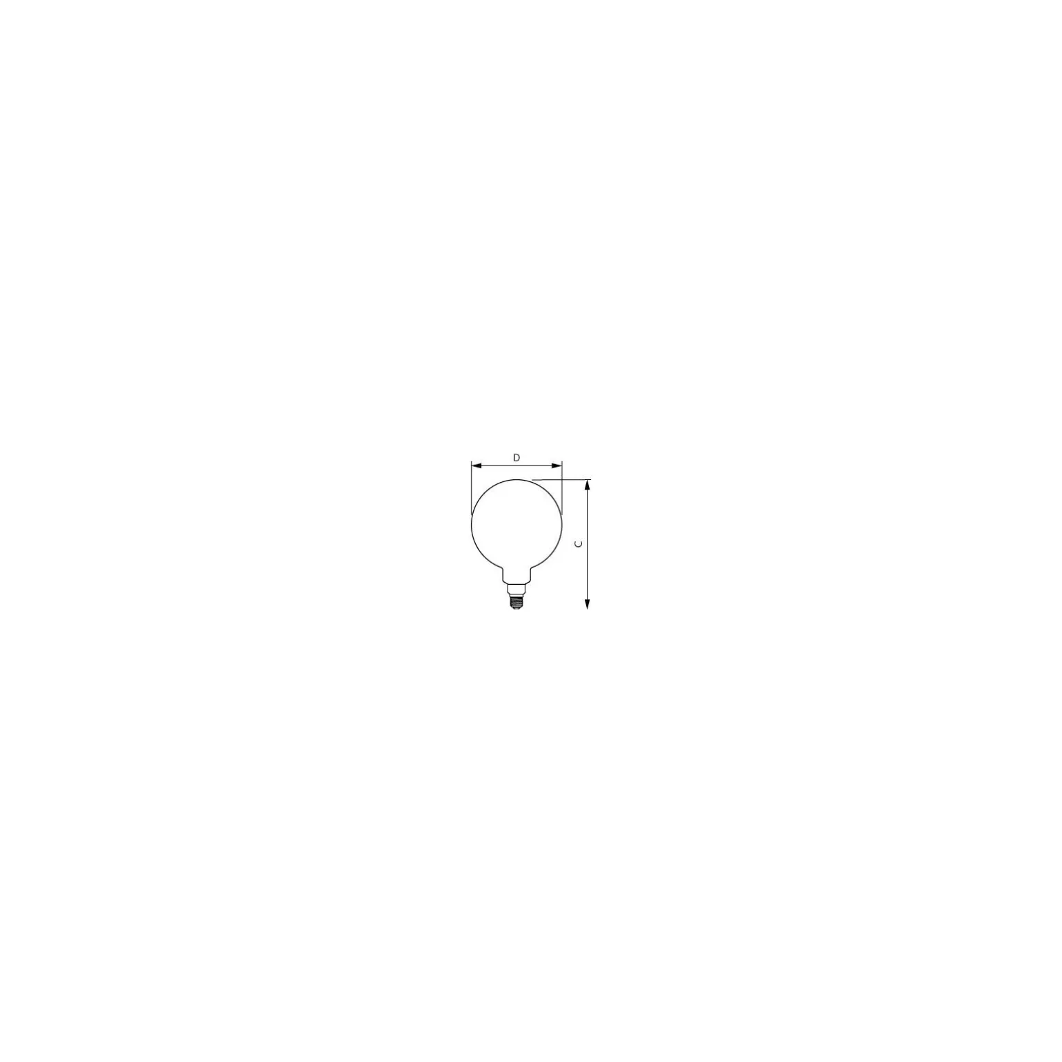 Philips Classic LED Globe E27 200mm Filament Guld 7W 470lm - 818 Extra Varm Vit | Dimbar - Ersättare 40W