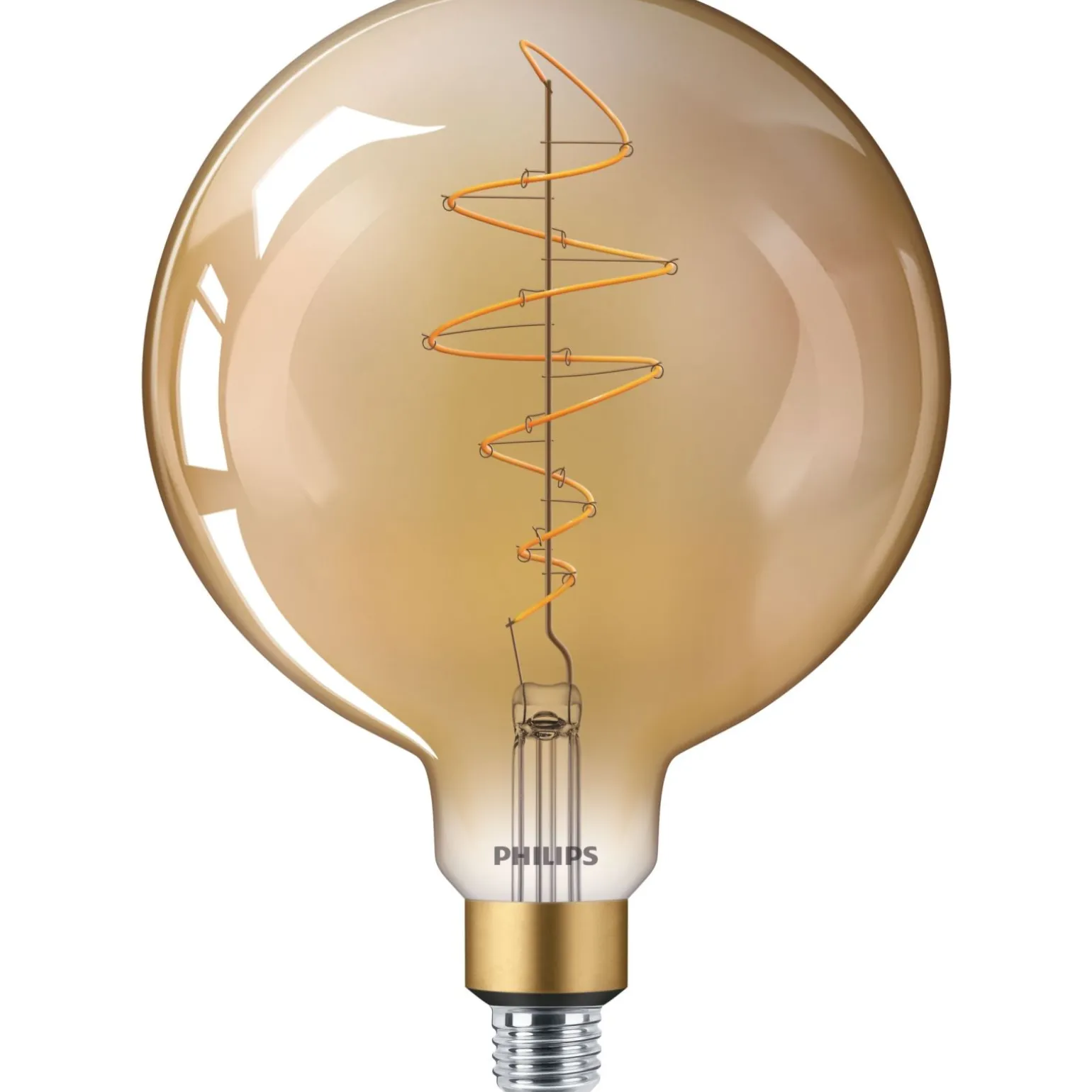 Philips Classic LED Globe E27 200mm Filament Guld 7W 470lm - 818 Extra Varm Vit | Dimbar - Ersättare 40W