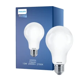 Philips Classic LED Lampa E27 Päron Matt 13W 2000lm - 827 Extra Varm Vit | Ersättare 120W