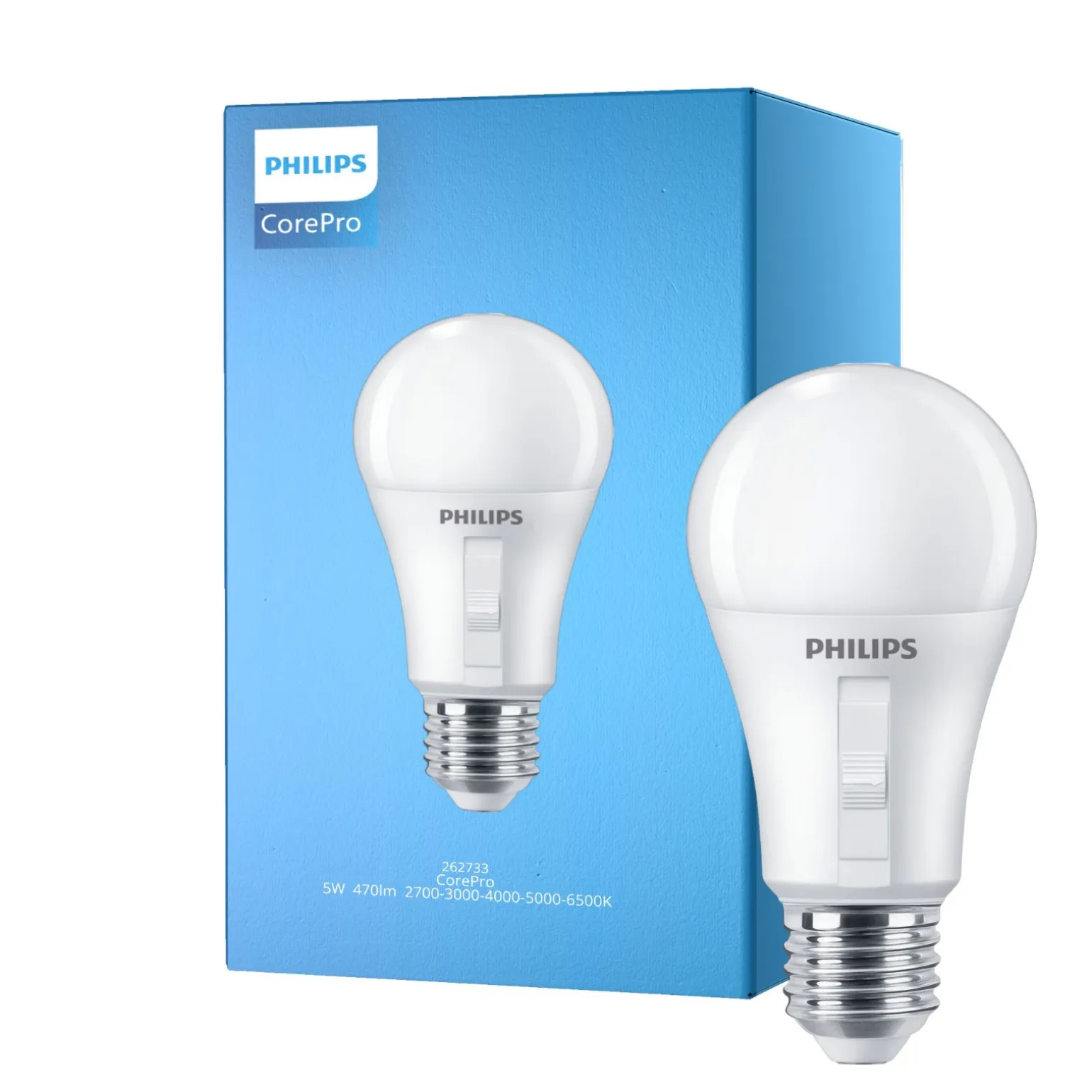Philips CorePro E27 LED 5W 470lm - 827-865 CCT | Ersättare 40W