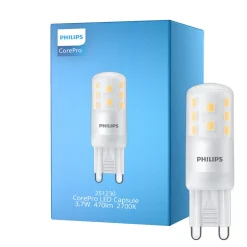 Philips CorePro LED Capsule G9 Matt 3.7W 470lm - 827 Extra Varm Vit | Ersättare 40W
