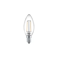 Philips Corepro LED Kronljus E14 filament klar 2W 250lm – 840 kold hvid | erstatter 25W