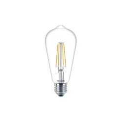 Philips Corepro LED Lampa E27 Edison Filament Klar 7W 806lm - 827 Extra Varm Vit | Ersättare 60W