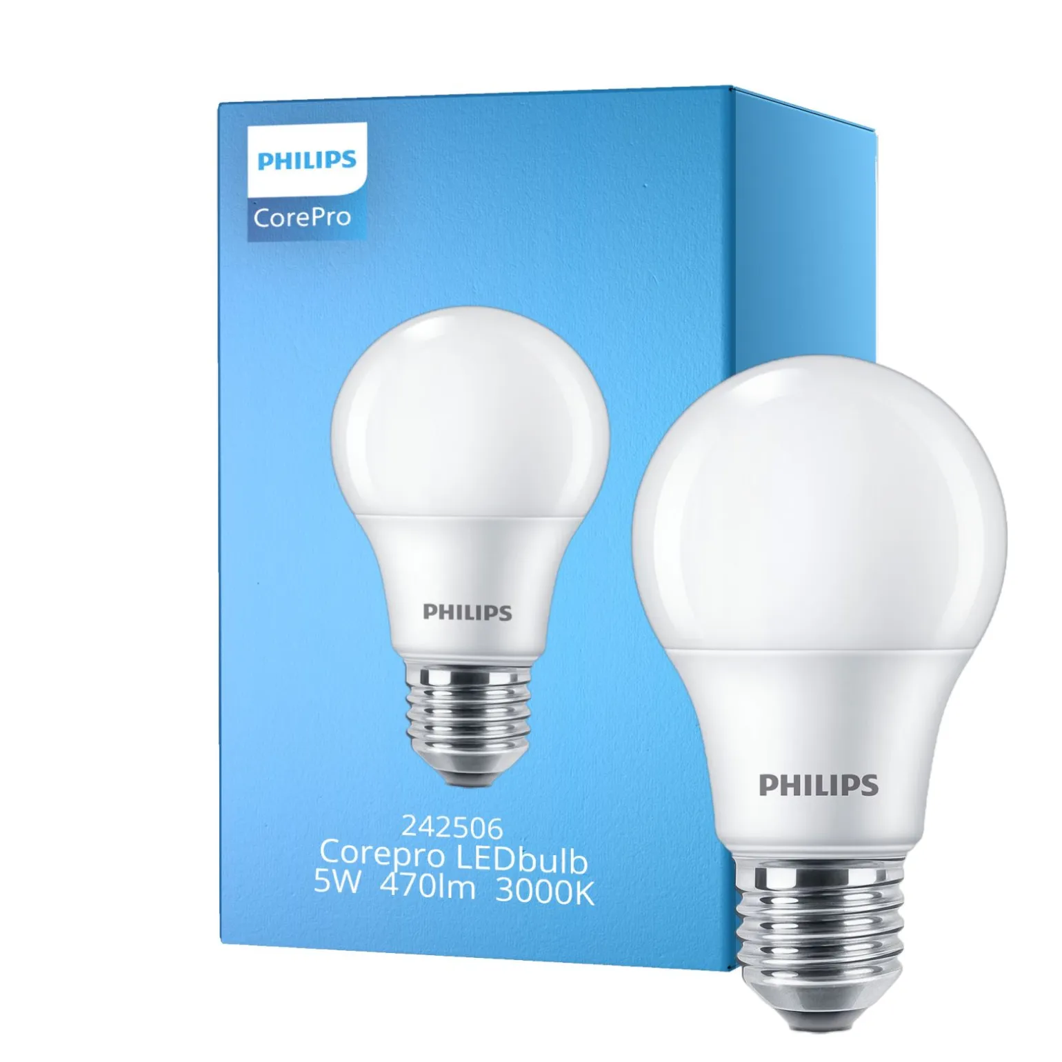 Philips Corepro LED Lampa E27 Päron Matt 5W 470lm - 930 Varm Vit | Bästa färgåtergivning - Ersättare 40W