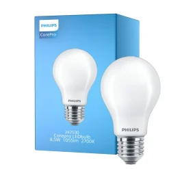 Philips Corepro LED Lampa E27 Päron Matt 8.5W 1055lm - 827 Extra Varm Vit | Ersättare 75W