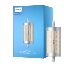 Philips Corepro LED Lineair R7s 118mm 17.5W 2460lm - 830 Varm Vit | Dimbar - Ersättare 150W