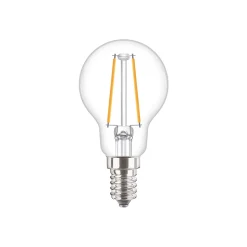 Philips Corepro LED Lustre E14 boll Filament Klar 2W 250lm - 827 Extra Varm Vit | Ersättare 25W