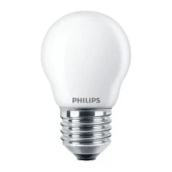 Philips Corepro LED Lustre E27 boll Matt 6.5W 806lm - 840 Kallvit | Ersättare 60W