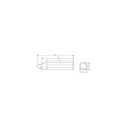 Philips CorePro PL-C LED 9.5W 990lm - 830 Varm Vit | 4-Stift - Ersättare 26W