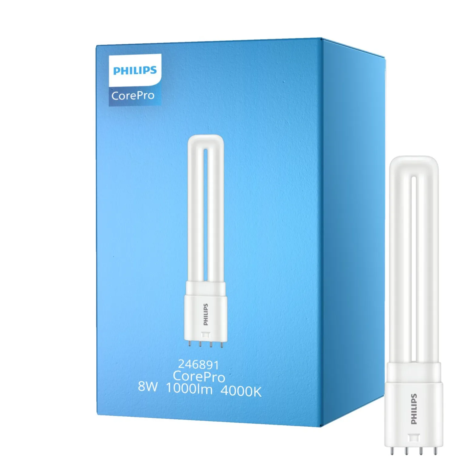 Philips CorePro PL-L LED Lampa HF 8W - 840 Kallvit | 4-Stift - Ersättare 18W