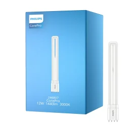 Philips CorePro PL-L LED Lampa EM/Mains 12W - 830 Varm Vit | 4-Stift - Ersättare 24W