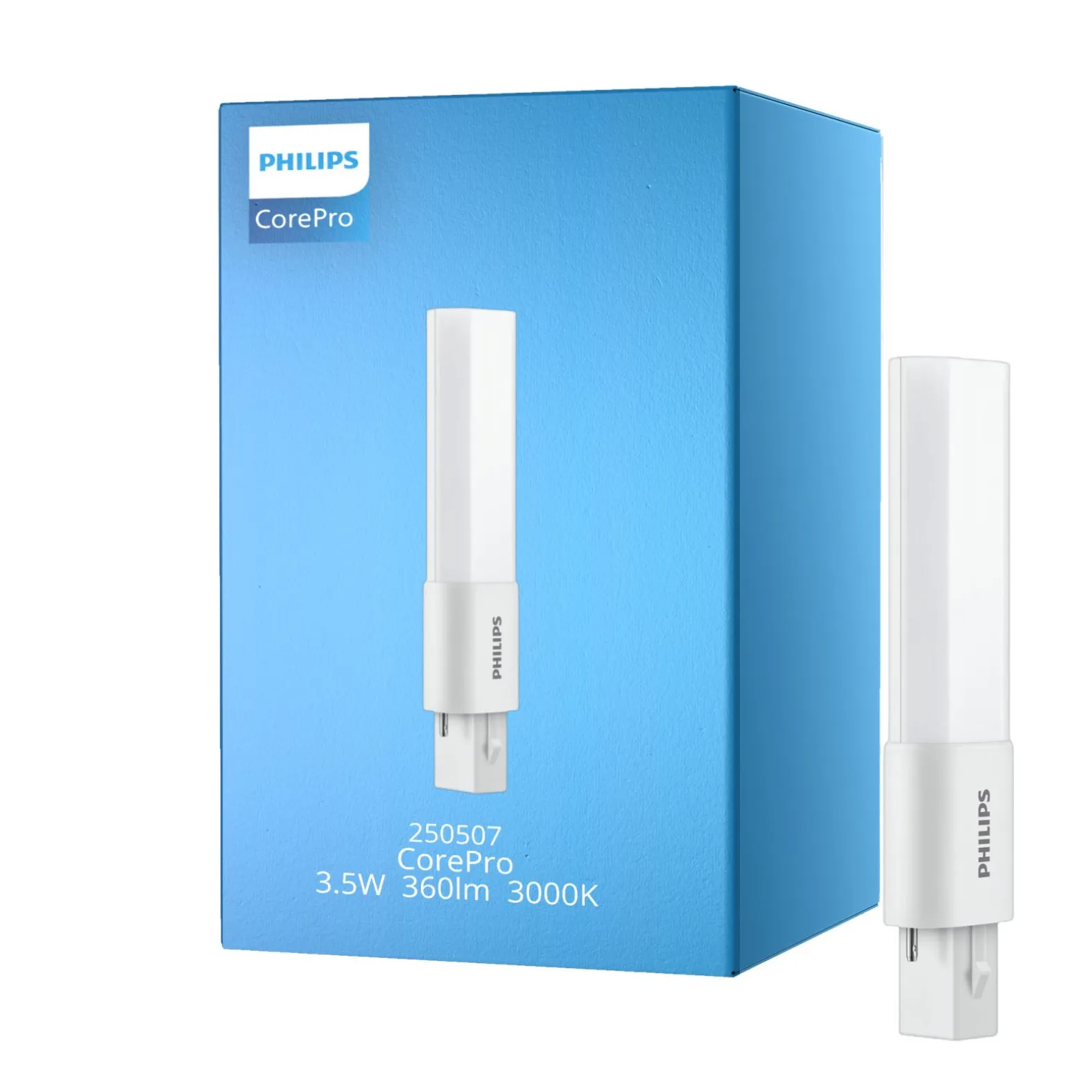 Philips CorePro PL-S LED 3.5W - 830 Varm Vit | 2-Stift - Ersättare 7W