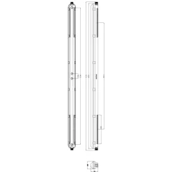 Philips LED Allmänbruksarmatur Vattentät Coreline WT120C G3 50W 8000lm - 840 Kallvit | 150cm - Ersättare 2x58W