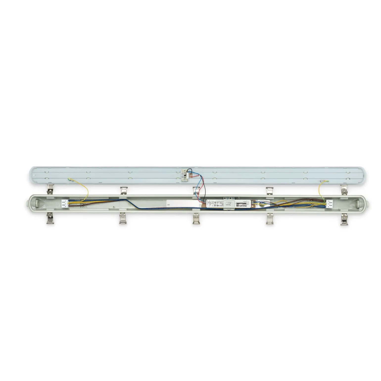 Philips LED Allmänbruksarmatur Vattentät Ledinaire WT065C 23/42W 2900/4800lm - 840 Kallvit | 120cm - Kabelgenomföring