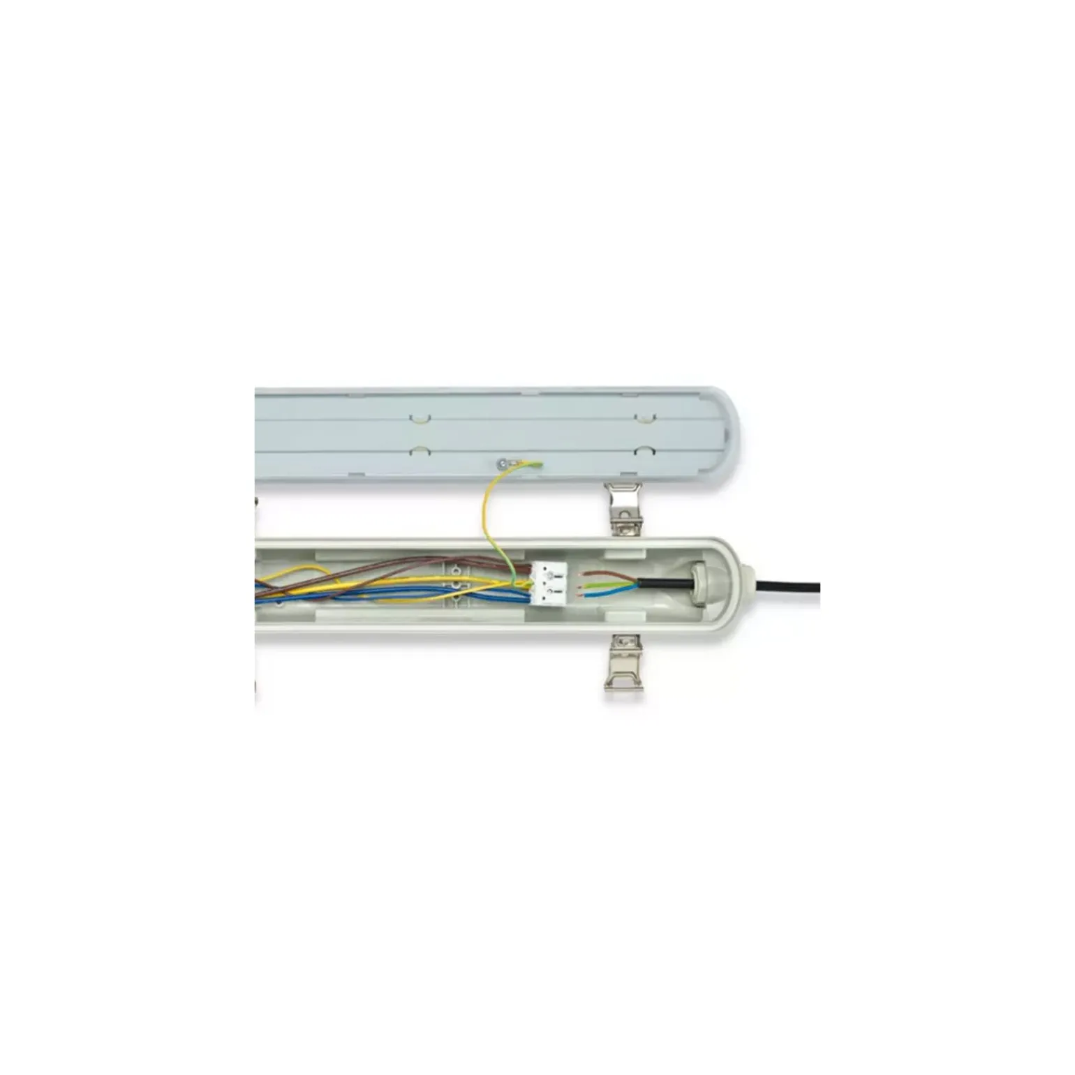 Philips LED Allmänbruksarmatur Vattentät Ledinaire WT065C 23/42W 2900/4800lm - 840 Kallvit | 120cm - Kabelgenomföring