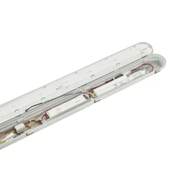 Philips LED Allmänbruksarmatur Vattentät CoreLine WT120C G2 49W 6000lm - 840 Kallvit | 150cm - Dali Dimbar - 3 Timmar Nödbelysning