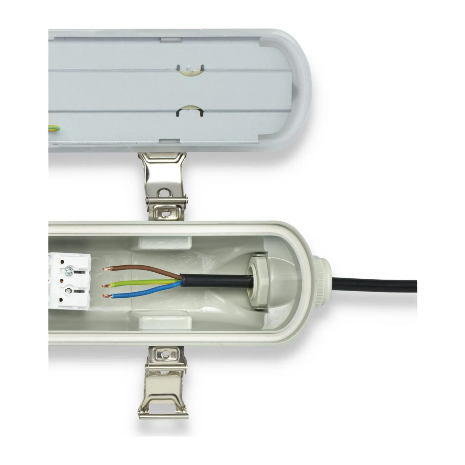 Philips LED Allmänbruksarmatur Vattentät Ledinaire EcoSet 35W 4800lm - 840 Kallvit | 120cm - Ersättare 2x36W