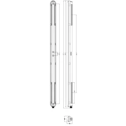 Philips LED Allmänbruksarmatur Vattentät CoreLine WT120CG3 50W 8000lm - 840 Kallvit | 150cm - Dali Dimbar - Ersättare 2x58W