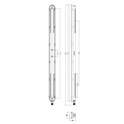 Philips LED Allmänbruksarmatur Vattentät Coreline WT120C G3 28W 4600lm - 840 Kallvit | 120cm - Ersättare 2x36W