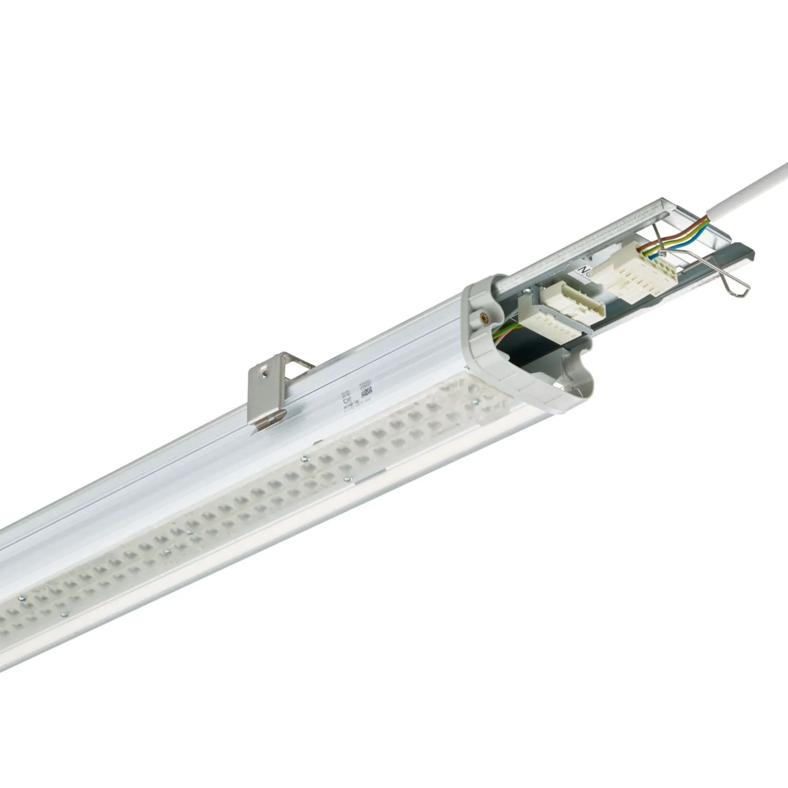 Philips LED Allmänbruksarmatur Vattentät Pacific WT490C 51W 8000lm - 840 Kallvit | 120cm - 3x Kabelgenomföring