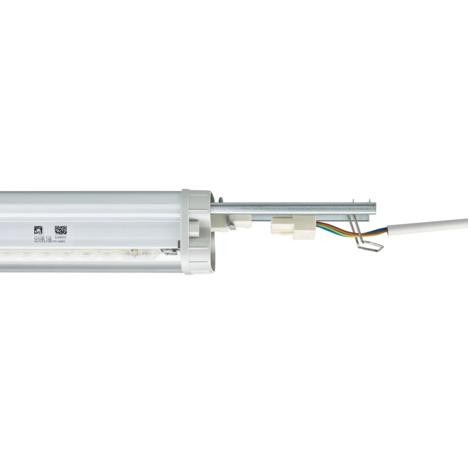Philips LED Allmänbruksarmatur Vattentät Pacific WT490C 51W 8000lm - 840 Kallvit | 120cm - 3x Kabelgenomföring