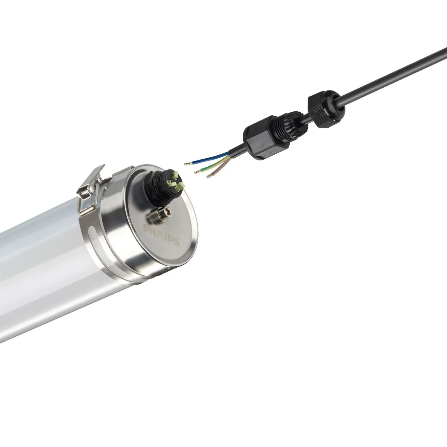 Philips LED Allmänbruksarmatur Vattentät CoreLine Tubular WT210C 54W 7000lm - 840 Kallvit | 150cm